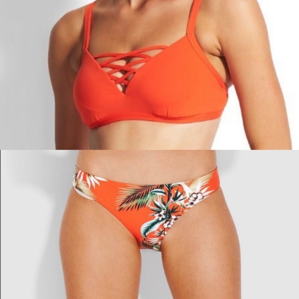 NWT Seafolly Hipster & bralette bikinis